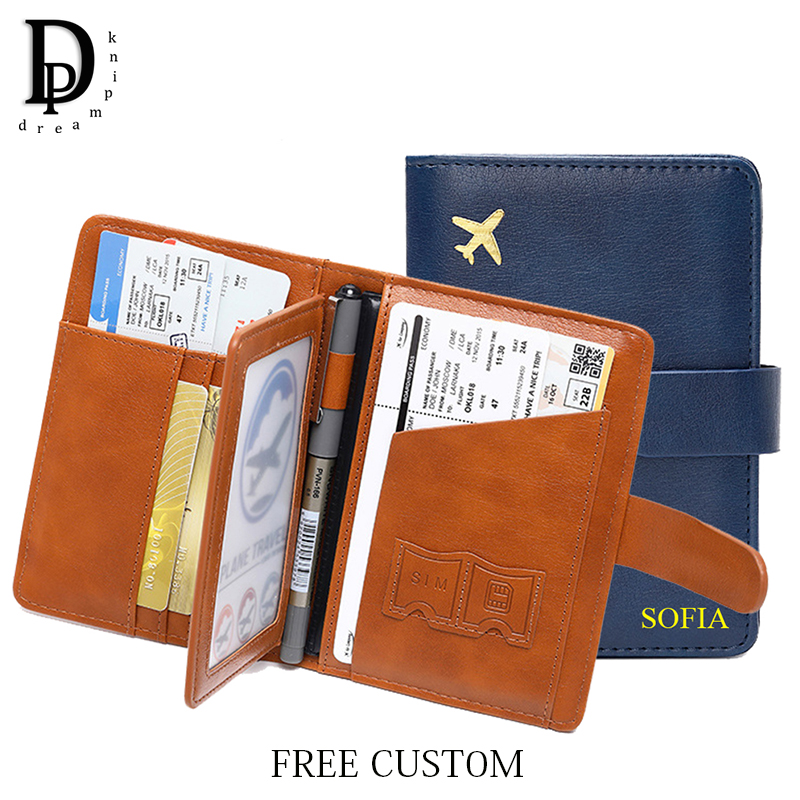 Men'S Accessories Travel Bag - Custom Letters Travel Passport Wallet Fashion