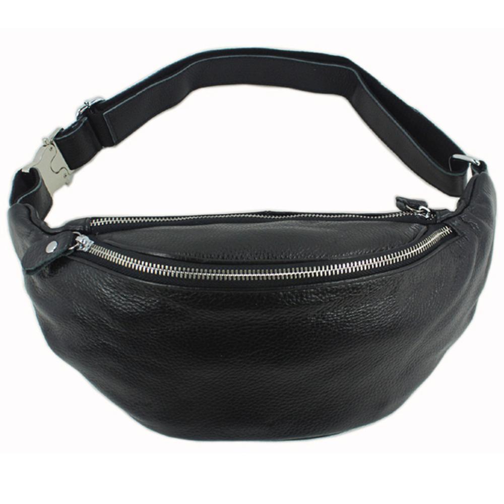 Men Accessories Pack - Fashion Genuine Leather Waist Bag for