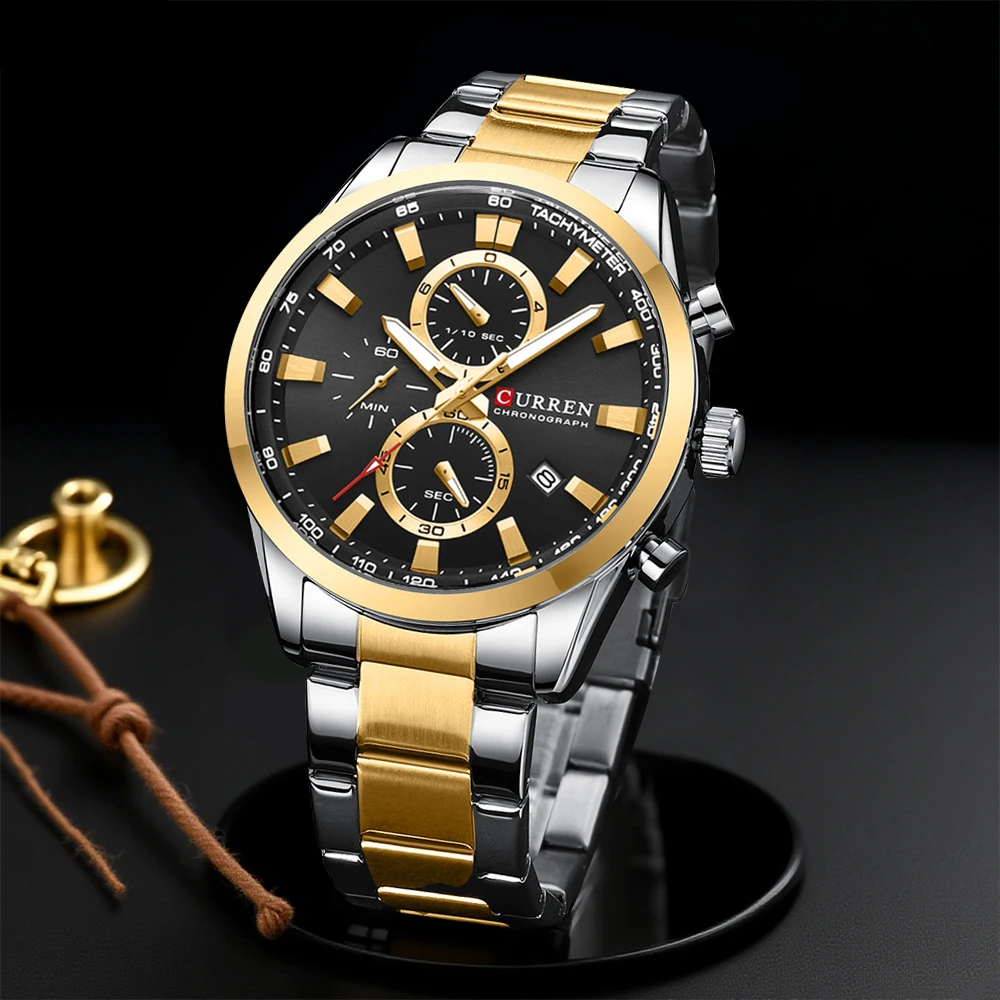 Men Accessories Bracelet - CURREN Casual Quartz Chrono Sport Watches