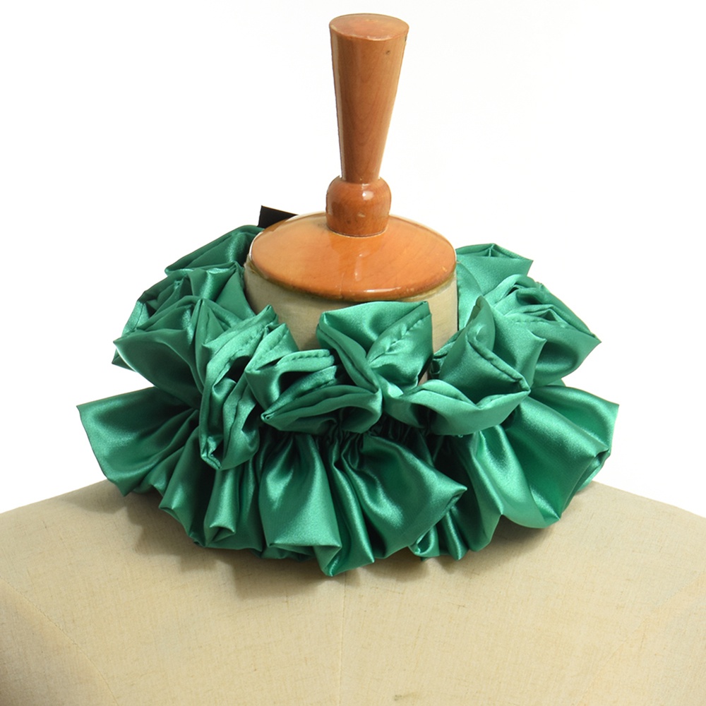 Men'S Victorian Accessories - Clown Cosplay Satin Ruffled Neck Ruff