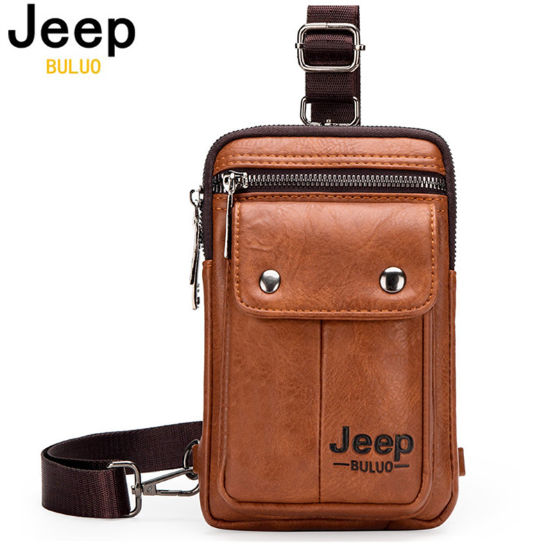 Men Accessories Pack - JEEP BULUO Small Multi-function Sling Crossbody