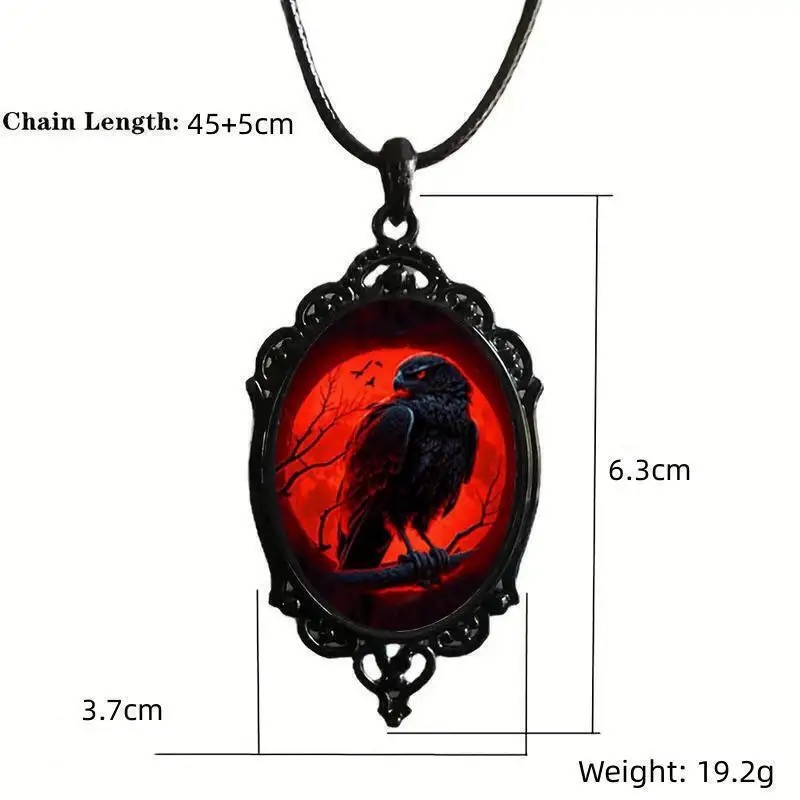 Gothic Vampire Owl Cameo Neckl - Men'S Vampire Accessories recension och pris