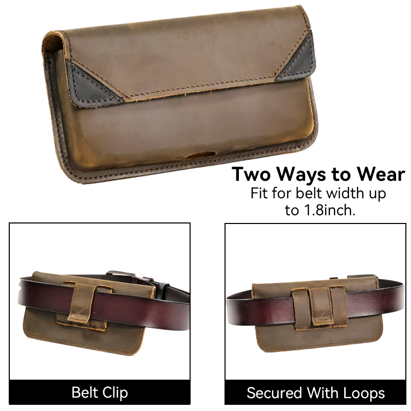 Genuine Leather Waist Bag for  - Men Accessories Pack recension och pris