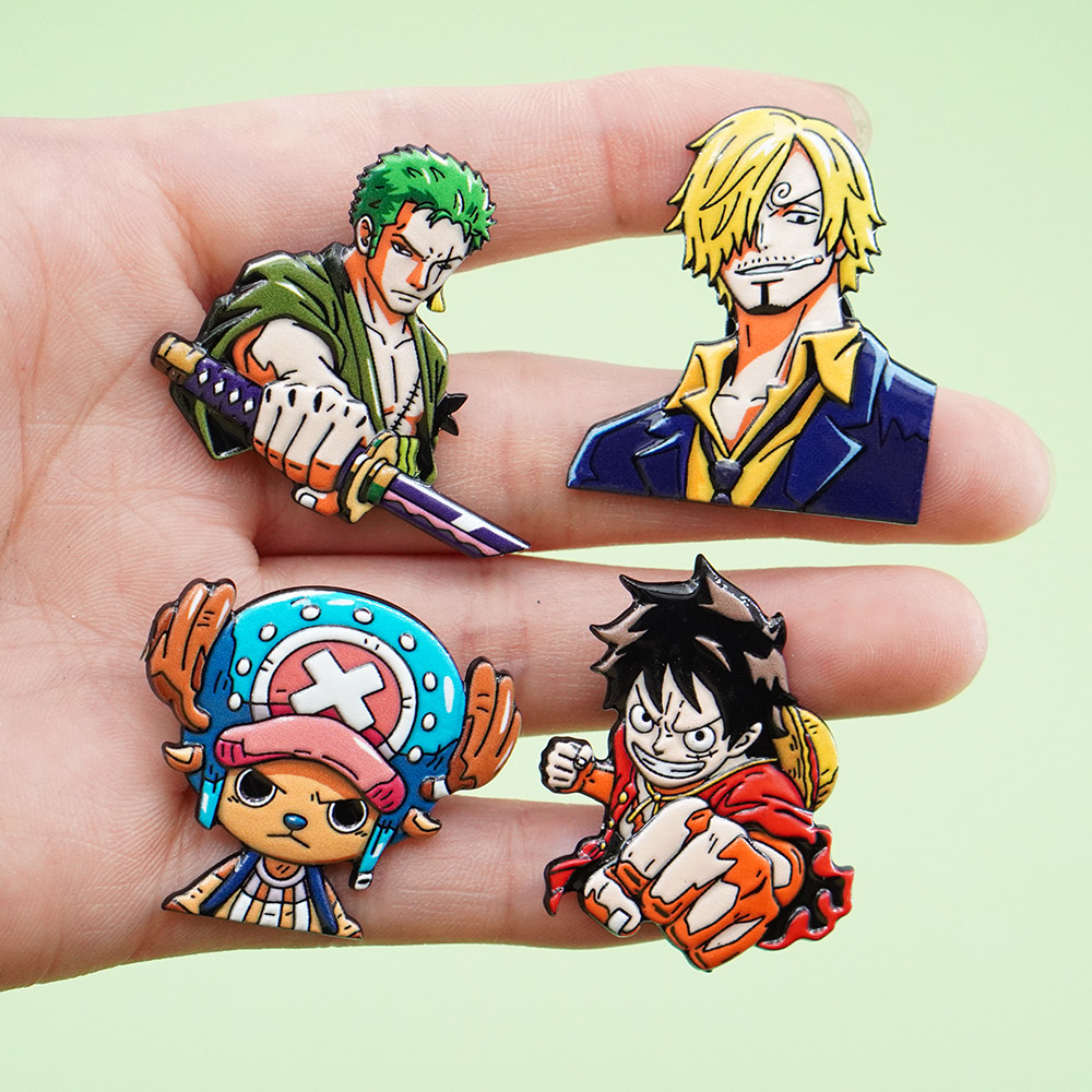 4Pcs Cartoon ONE PIECE Luffy B - Men Accessories Gift Set recension och pris