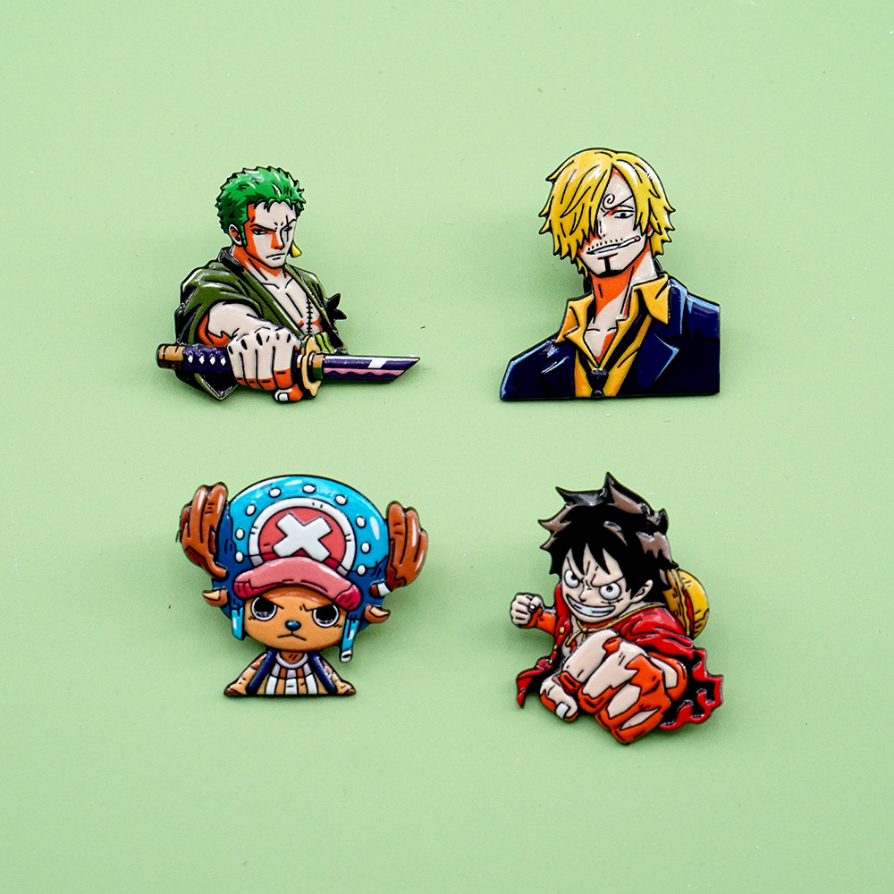 4Pcs Cartoon ONE PIECE Luffy B - Men Accessories Gift Set recension och pris