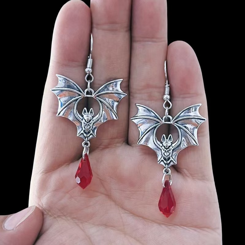 Gothic Vampire Bat Earrings fo - Men'S Vampire Accessories recension och pris