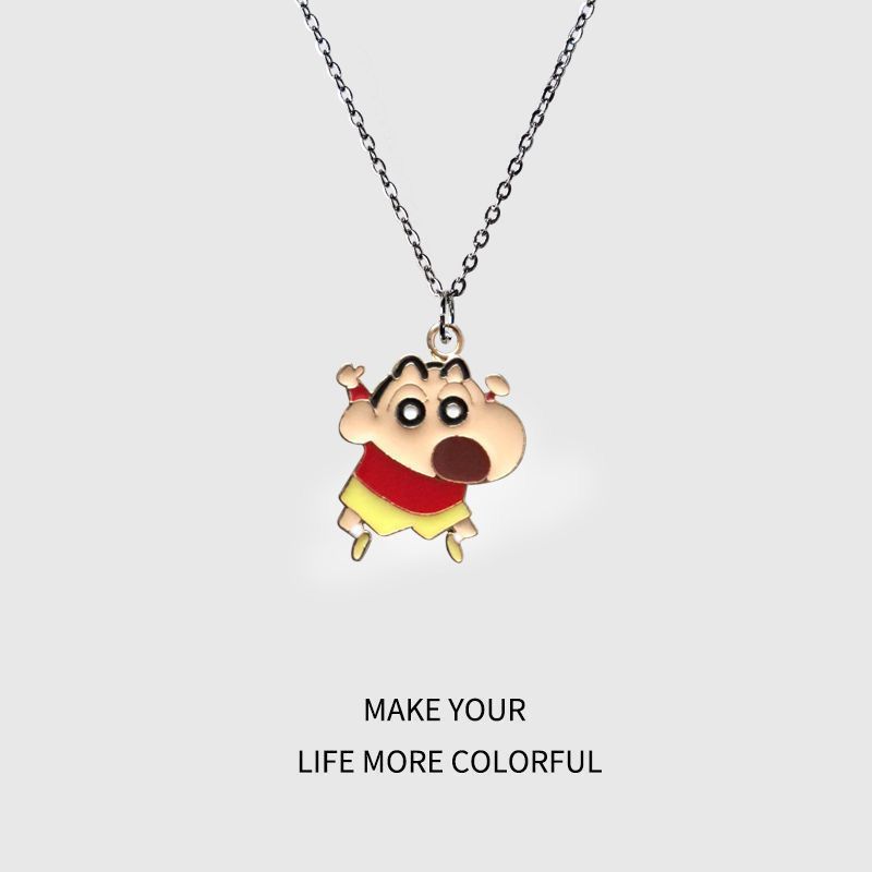 Crayon Shin-chan cartoon neckl - Men Accessories Gift Set recension och pris