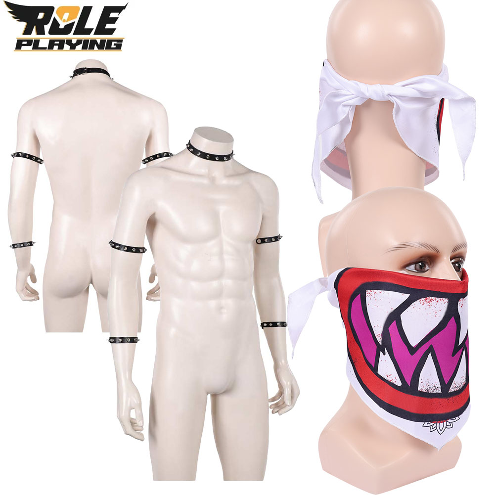Bowser Jr Cosplay Scarf Mask B - Men Accessories Bracelet recension och pris