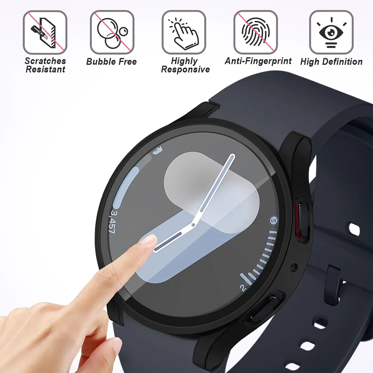 Silicone strap+case for Samsun - Men Accessories Website recension och pris