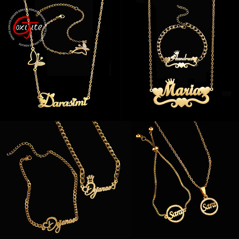 Goxijite Customize Name Neckla - Men Accessories Gift Set recension och pris