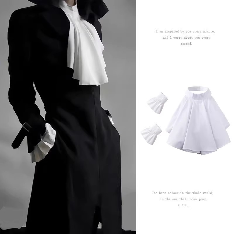 Victorian Neck Collar Ruffled  - Men'S Victorian Accessories recension och pris
