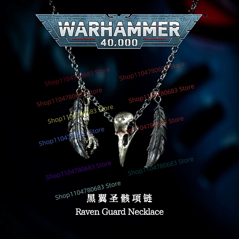 40K Raven Guard Necklace, Retr - Men Accessories Gift Set recension och pris