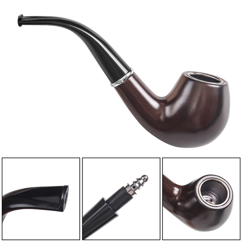Retro Resin Ebony Smoking Pipe - Men Accessories Gadgets recension och pris