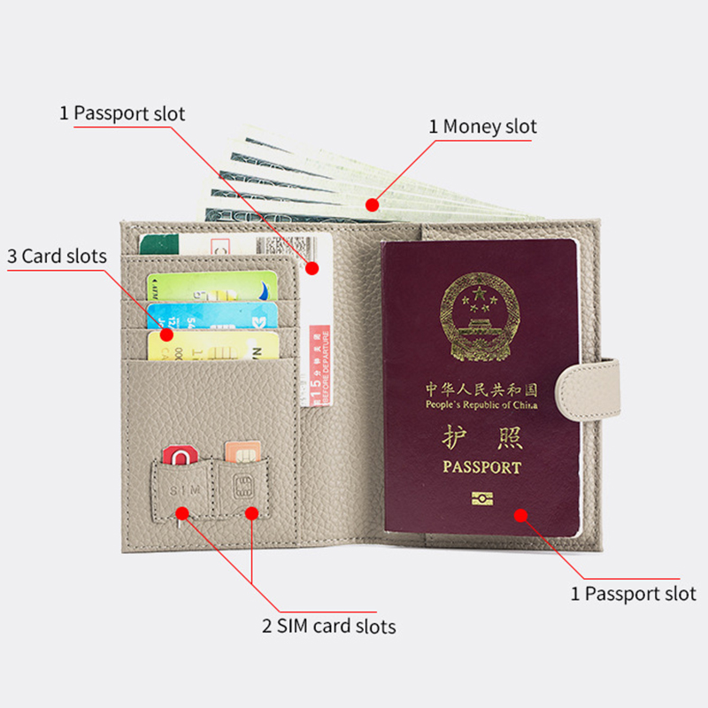 Genuine Cow Leather Passport H - Men'S Accessories Travel Bag recension och pris
