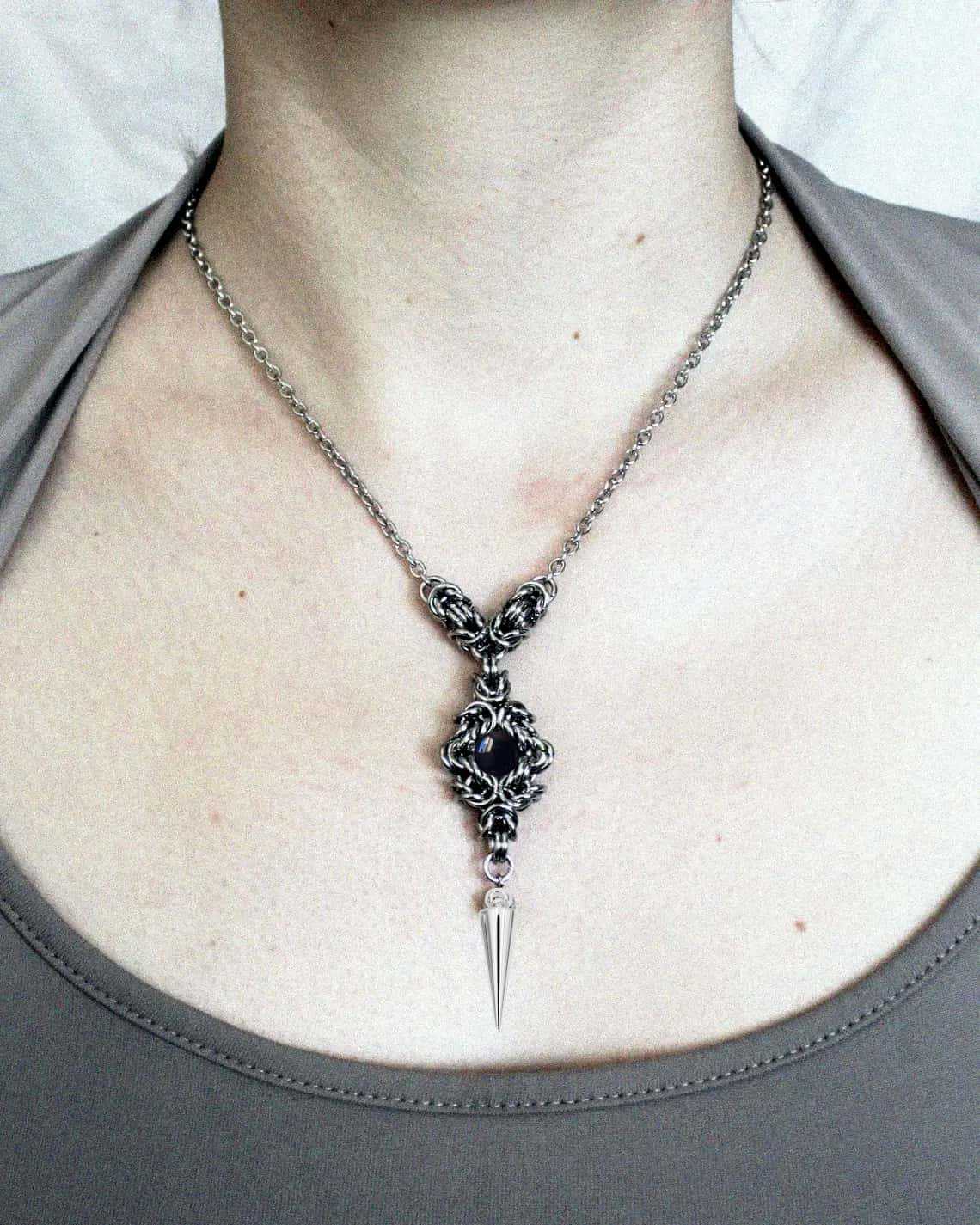 Punk rivet necklace,clasp,Goth - Men'S Victorian Accessories recension och pris