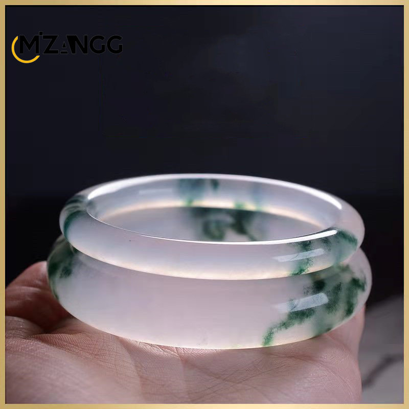 Natural Green Jadeite Bangle J - Men Accessories Bracelet recension och pris