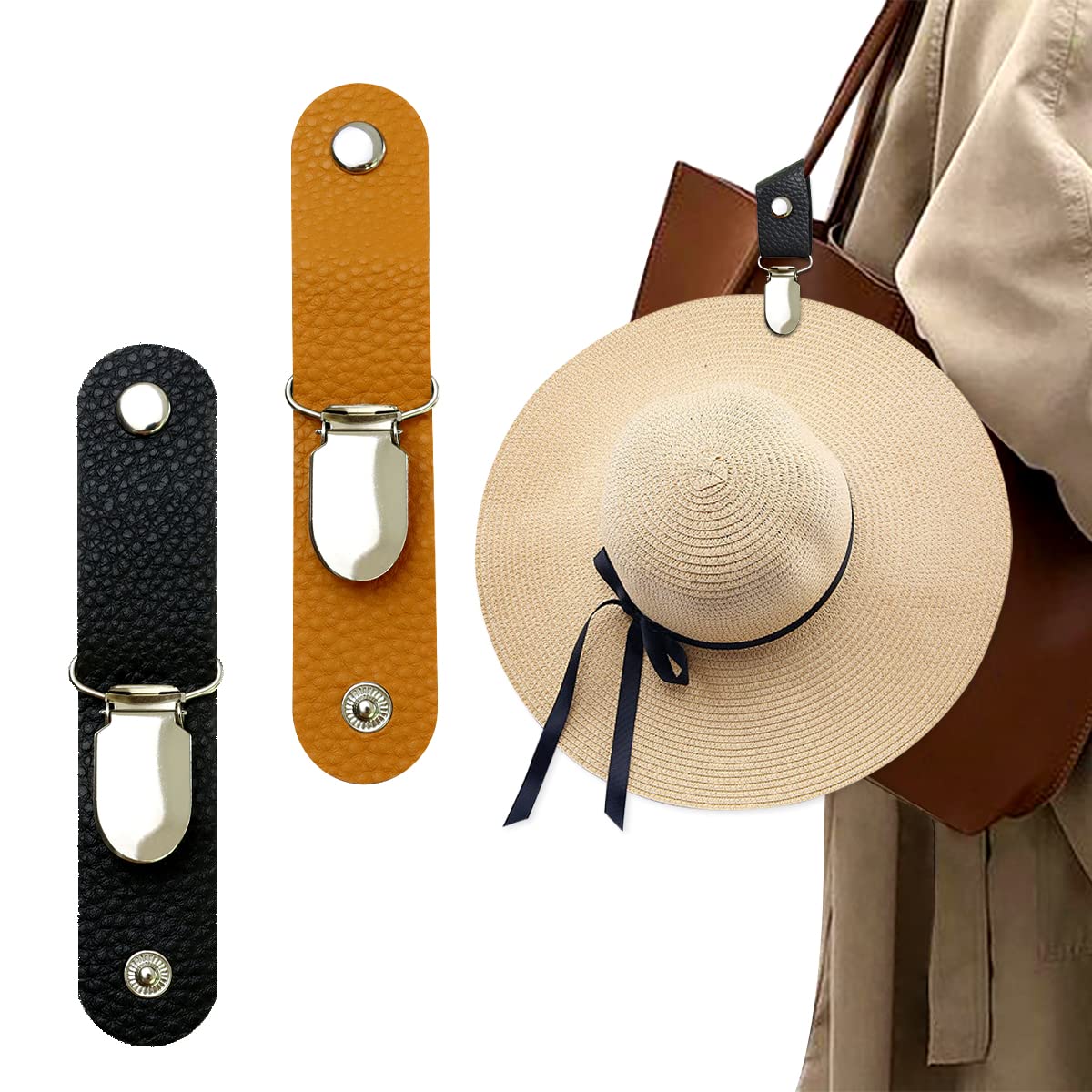 PU Leather Hat Clip for Travel - Men'S Accessories Travel Bag recension och pris