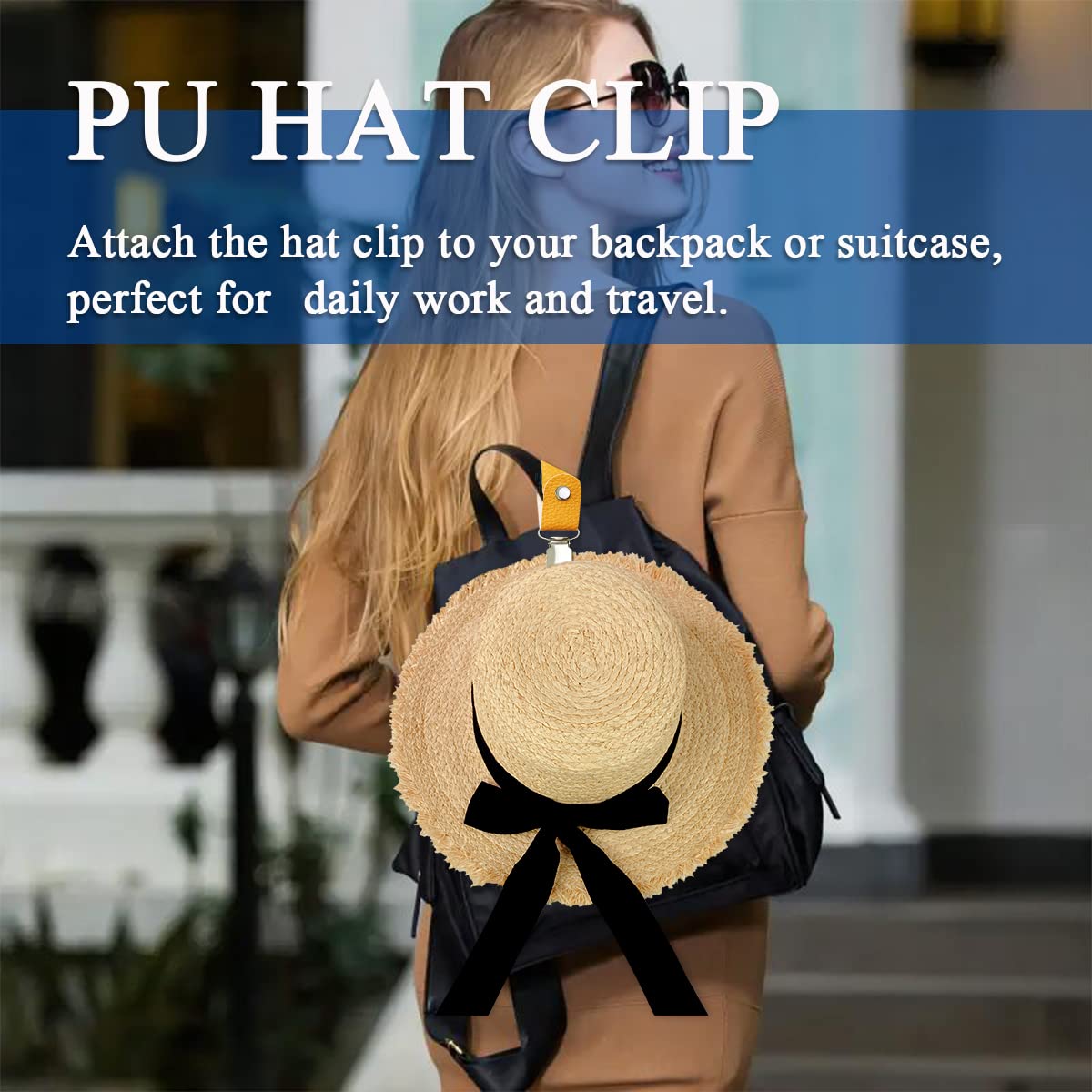 PU Leather Hat Clip for Travel - Men'S Accessories Travel Bag recension och pris