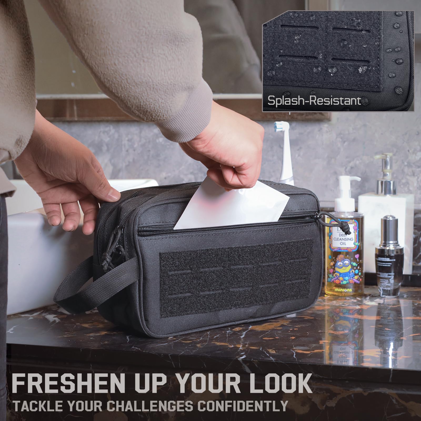 Tactical Toiletry Bag for Men, - Men'S Accessories Travel Bag recension och pris