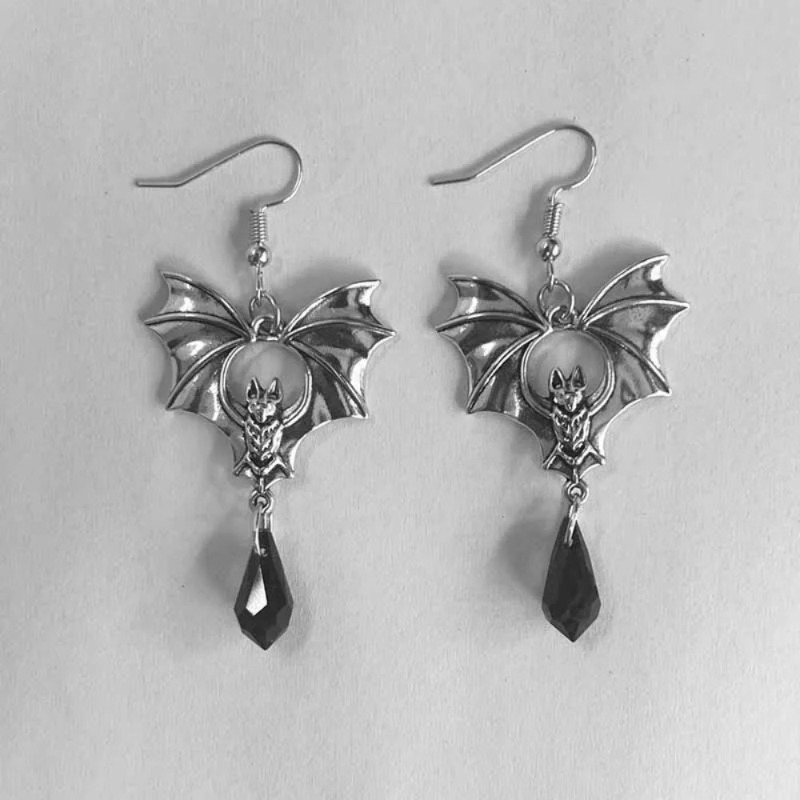 1Pair Gothic Vampire Bat Earri - Men'S Vampire Accessories recension och pris