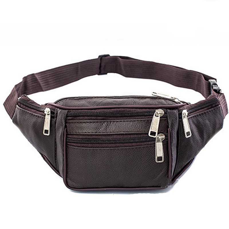 Leather Men Waist Chest Bag Th - Men Accessories Pack recension och pris